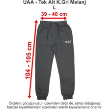 Üsküdar Amerikan Lisesi Tek Alt Koyu Gri Melanj 3 Iplik L