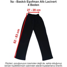Ita Okulları Baskılı Eşofman Altı Lacivert 4 Beden
