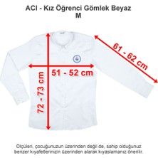 Özel Izmir Amerikan Koleji Kız Öğrenci Gömlek Beyaz M