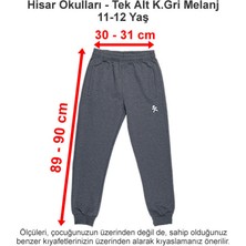 Hisar Okulları Tek Alt Koyu Gri Melanj 11-12 Yaş