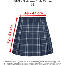 Sev Amerikan Koleji Dokuma Etek Ekose 36
