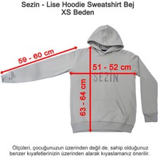 Özel Sezin Okulu Lise Hoodie Sweatshirt Bej Xs Beden
