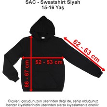 Sev Amerikan Koleji Sweatshirt Siyah 15-16 Yaş