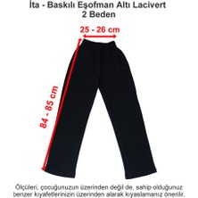 Ita Okulları Baskılı Eşofman Altı Lacivert 2 Beden