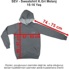 Sev Okulları Sweatshirt Koyu Gri Melanj 15-16 Yaş