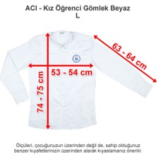 Özel Izmir Amerikan Koleji Kız Öğrenci Gömlek Beyaz L