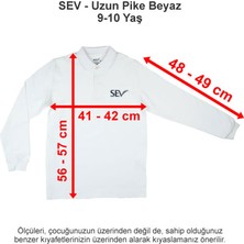 Sev Okulları Uzun Pike Beyaz 9-10 Yaş