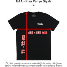 Üsküdar Amerikan Lisesi Kısa Penye Siyah L