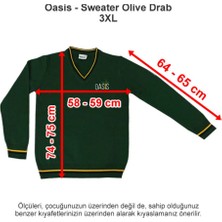 Oasis International School Sweater Olive Drab 3 Xl