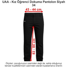 Üsküdar Amerikan Lisesi Kız Öğrenci Dokuma Pantolon Siyah 34