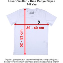 Hisar Okulları Kısa Penye Beyaz 7-8 Yaş