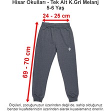 Hisar Okulları Tek Alt Koyu Gri Melanj 5-6 Yaş