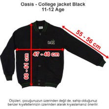 Oasis International School College Jacket Black 11-12 Age