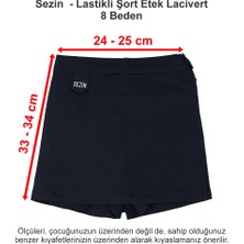 Özel Sezin Okulu Lastikli Şort Etek Lacivert 8 Beden