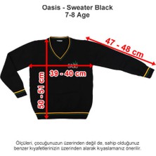 Oasis International School Sweater Black 7-8 Age