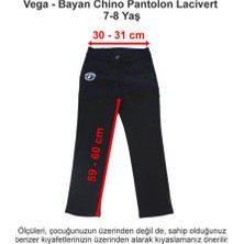 Vega Okulları Bayan Chino Pantolon Lacivert 7-8 Yaş