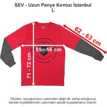 Sev Okulları Uzun Penye Kırmızı Istanbul L