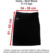 Oasis International School Skirt Black 11-12 Age
