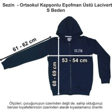 Özel Sezin Okulu Ortaokul Kapşonlu Eşofman Üstü Lacivert S Beden
