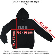 Üsküdar Amerikan Lisesi Sweatshirt Siyah 2 Iplik 2xl