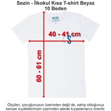 Özel Sezin Okulu Ilkokul Kısa T-Shirt Beyaz 10 Beden