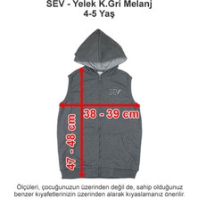 Sev Okulları Yelek Koyu Gri Melanj 3 Iplik 4-5 Yaş