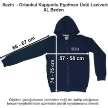 Özel Sezin Okulu Ortaokul Kapşonlu Eşofman Üstü Lacivert Xl Beden