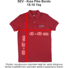 Sev Okulları Kısa Pike Bordo 15-16 Yaş