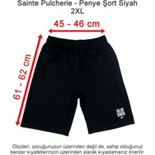 Sainte Pulcherie Penye Şort Siyah 2 Xl