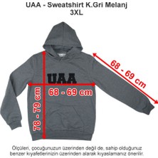 Üsküdar Amerikan Lisesi Sweatshirt Koyu Gri Melanj 3 Xl