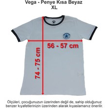 Vega Okulları Penye Kısa Beyaz Xl