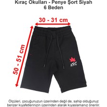Kıraç Okulları Penye Şort Siyah 6 Beden