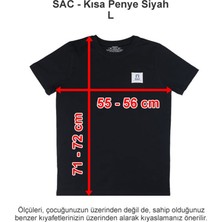 Sev Amerikan Koleji Kısa Penye Siyah L