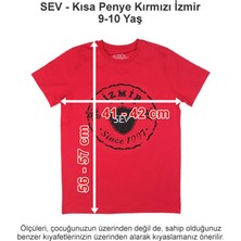 Sev Okulları Kısa Penye Kırmızı Izmir 9-10 Yaş