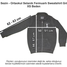 Özel Sezin Okulu Ortaokul Selanik Fermuarlı Sweatshirt Gri Xs Beden