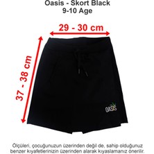 Oasis International School Skort Black 9-10 Age