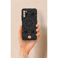 Vip Case Reeder S19 Max Pro S Uyumlu Siyah Beyaz Mandala Desenli Silikon Kılıf