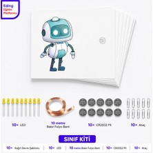 Fapatech Eding Lightcircuit Hikayeni Yarat Giggle Robot Kağıt Devre Eğitim Kiti ve Sınıf Paketi - Paper Circuits Education Kit & Classroom Pack