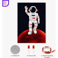 Fapatech Lightcircuit Uzay Astronot Fen Bilim Deneyi Kağıt Devre Eğitim Kiti | Paper Circuits Elektrik Deney| Stem CR2032 LED ve Bakır Iletken Bant
