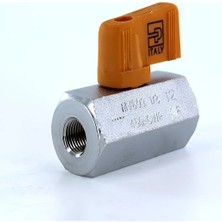 Fapatech Parker Mini Ball Valve 1/8 Npt Female Chrome Plated Brass MV609-2