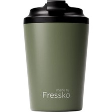 Made By Fressko Camino Içi Seramik Çelik Yeniden Kullanılabilir Kahve Bardağı Yalıtımlı Termal Kupa Mug 340 ml