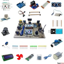 Fapatech Arduino Eğitim Kartlı Modüler Stem Deney Seti- Arduino Proje Seti Organizer Çantalı