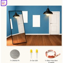 Fapatech Lightcircuit Işığın Yansıması Fen Bilim Deneyi Kağıt Devre Eğitim Kiti | Paper Circuits Elektrik Deney| Stem CR2032 LED ve Bakır Iletken Bant