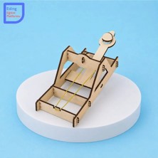 Fapatech Stem Ahşap Mancınık (Katapult) Deney Kendin Yap Kiti | Dıy Wooden Catapult Kit | Fen Bilimleri ve Mühendislik Fizik Eğitim Seti