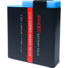 Sanger AHDBT-801H Gopro Hero 8 Ile Uyumlu Batarya
