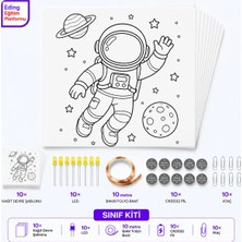 Fapatech Eding Lightcircuit Gezegen Astronot Uzay Kağıt Devre Eğitim Kiti ve Sınıf Paketi - Paper Circuits Education Kit & Classroom Pack