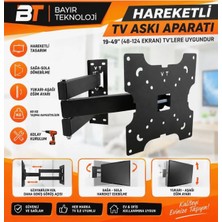 BT Bayır Teknoloji 19''-22'' 30'' 32'' 40'' 42'' 43''-49'' Inch Inç Led Tv Hareketli Askı Aparatı
