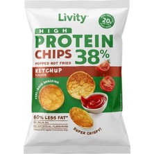 Livity Hıng %38 Proteın Chıps Ketchup Flavour 52 gr *3'lü