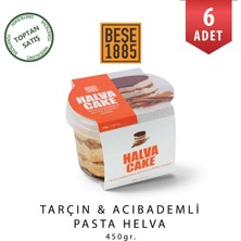 Beşe 1885 Tarçınlı ve Acıbademli Pasta Helva 450 gr 6'lı Koli Toptan Özel Üretim Helva