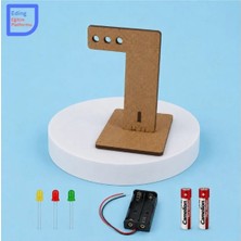 Fapatech Stem Ahşap Mini Trafik Lambası Deney Kendin Yap Kiti | Dıy Mini Traffic Light Kit | Elektronik ve Fen Bilimleri Stem Eğitim Seti